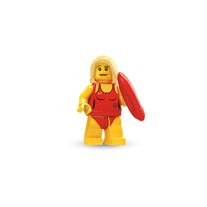 Lego 5 New Red Minifigure Utensil Lifeguard Float Pieces 