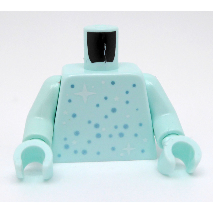 LEGO Light Aqua Guy Diamond Minifig Torso (973 / 76382) | Brick Owl ...