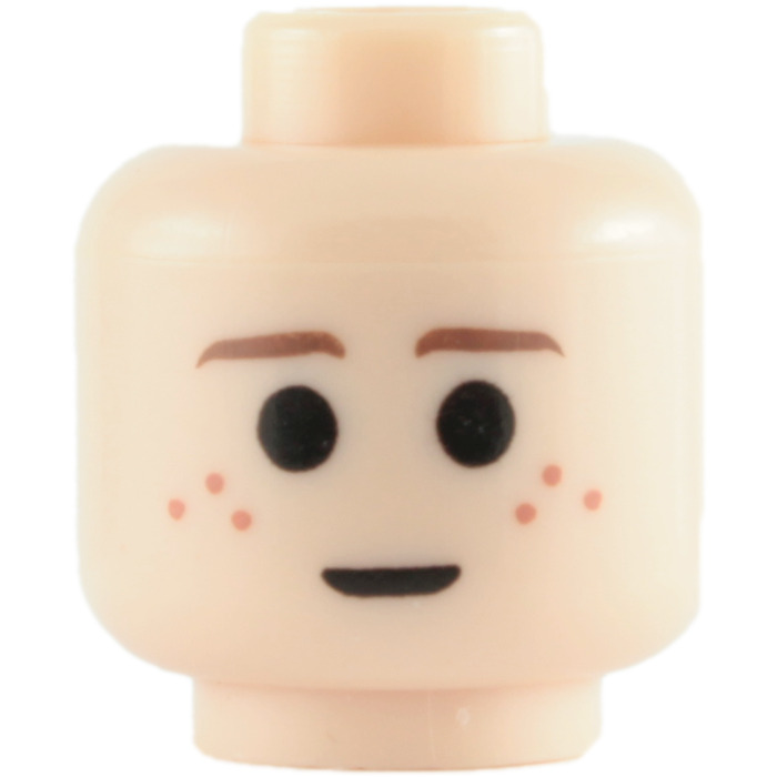 NEW Lego Light FLESH CHILD MINIFIG HEAD Boy Girl Happy Smile Sad Anakin Freckles 