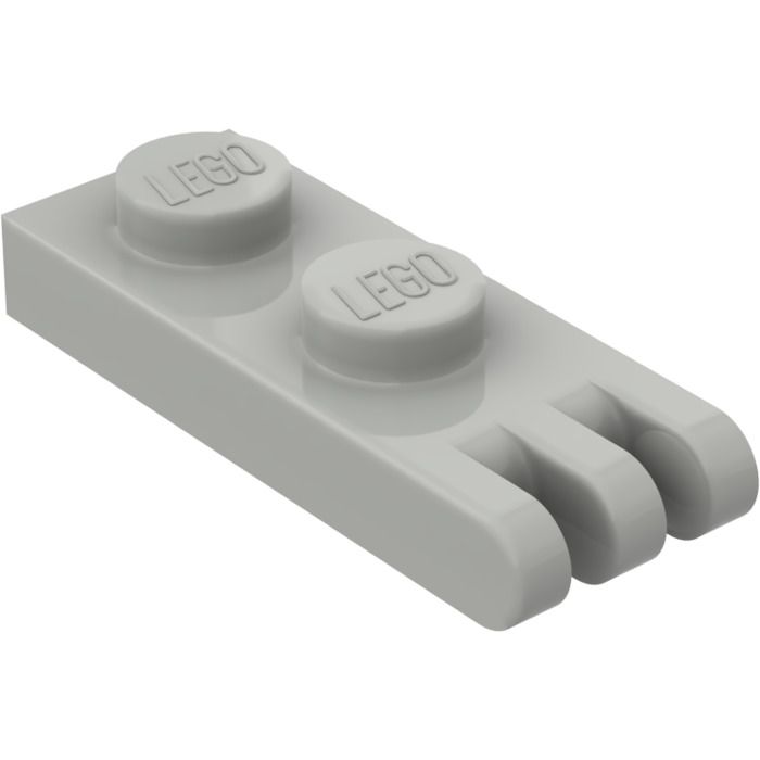 LEGO Light Gray Hinge Plate 1 x 2 with 3 Stubs and Solid Studs 4275