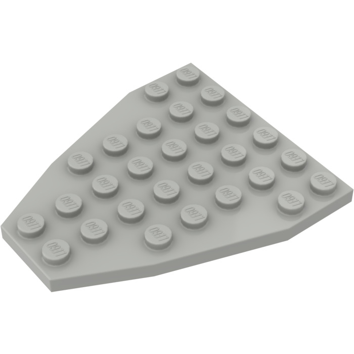 dybde lys s padle LEGO Light Gray Wing 7 x 6 without Stud Notches (2625) | Brick Owl - LEGO  Marketplace