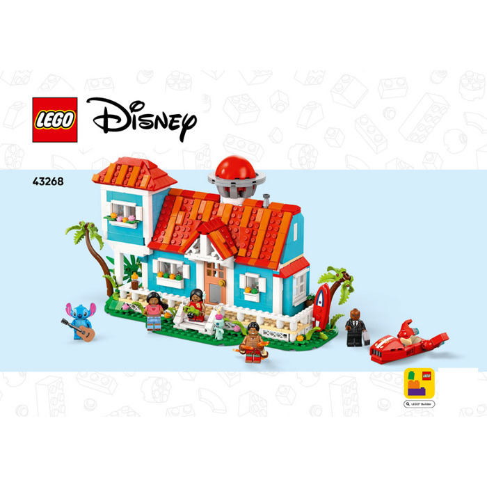 LEGO Lilo and Stitch Beach House Set 43268 Instructions Brick