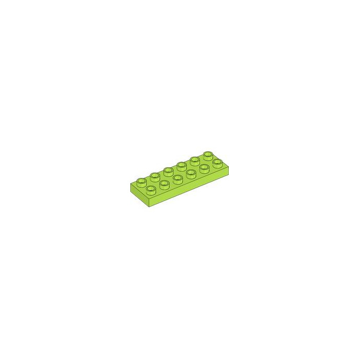 Lime Duplo Plate 2 x 6 (98233) Brick Owl LEGO Marketplace