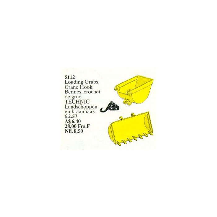 LEGO 5284 Loading Grabs with Crane Hook Set Parts Inventory and  Instructions - LEGO Reference Guide