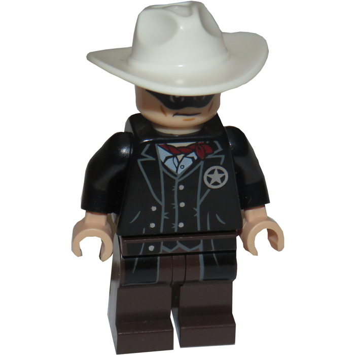 Lone Ranger LEGO Minifigure THE LONE RANGER cowboy avec chapeau blanc 