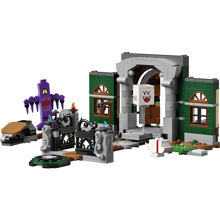 Lego design entrance furniture with tall mirror