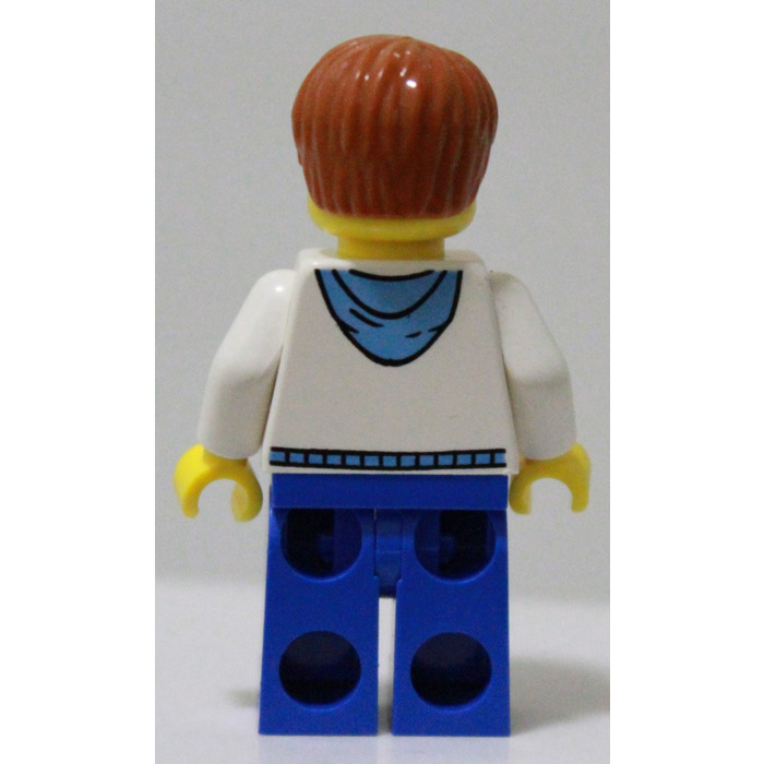 Details about   LEGO® City Minifigure White Hoodie Top Dark Green Legs & Light Blue Beanie
