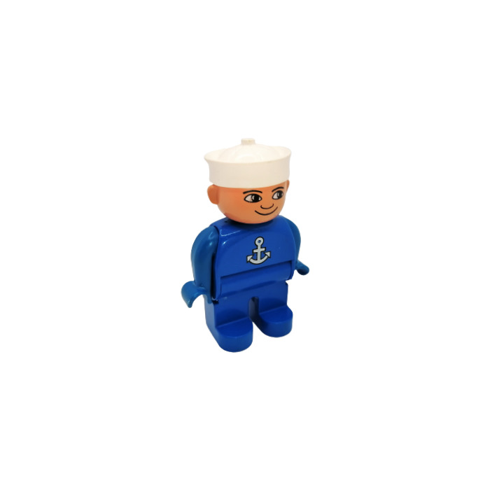 Lego Male With White Anchor And Sailor Hat Duplo Figure Brick Owl