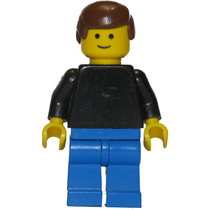 Slip schoenen honderd munitie LEGO Man with Black Shirt Minifigure | Brick Owl - LEGO Marketplace