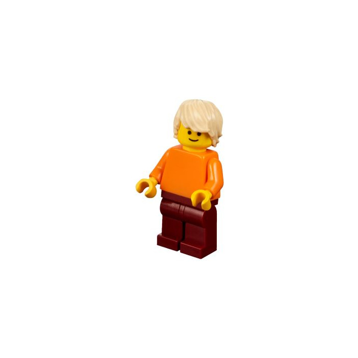 Orange LEGO - Shirt with Marketplace Minifigure | Brick LEGO Man Owl