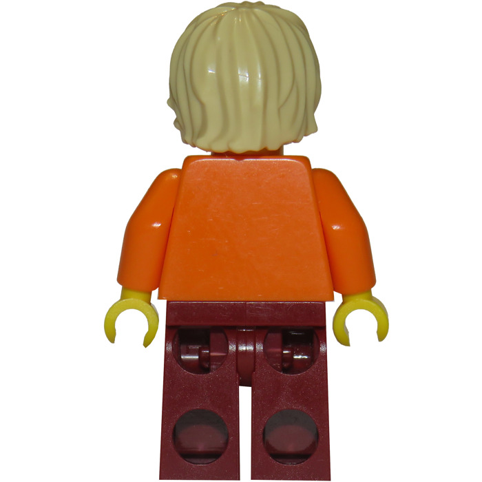 [Super Augapfelrahmen] LEGO Man with Orange Shirt LEGO | Marketplace Minifigure - Brick Owl