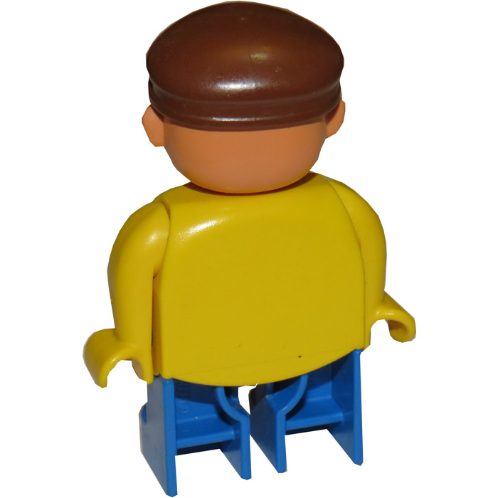 LEGO Man with Yellow top with Blue Legs Duplo Figure | Brick Owl - LEGO ...