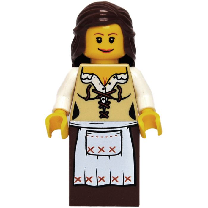 LEGO Tan Medieval Maid Torso (76382) Comes In | Brick Owl - LEGO ...