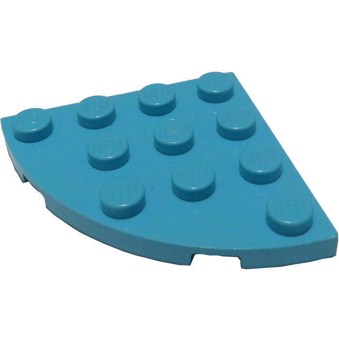 Lego 4x Platte abgerundet 4x4 Grün Green Plate Round Corner 30565 Neuware New 