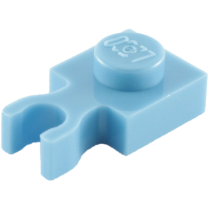 Lego 60897 1x1 Plate with Vertical Holder x5 Blue