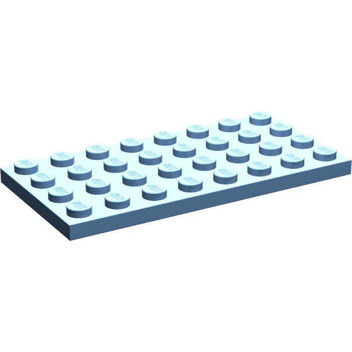 3035 Blue 2 Piece Lego 4 x 8 Base Plate --- LEGO