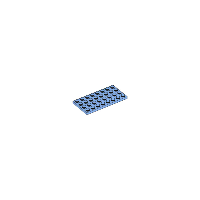 LEGO PART 3035 LIGHT BLUISH GREY PLATE 4 X 8 FOR 3 PIECES