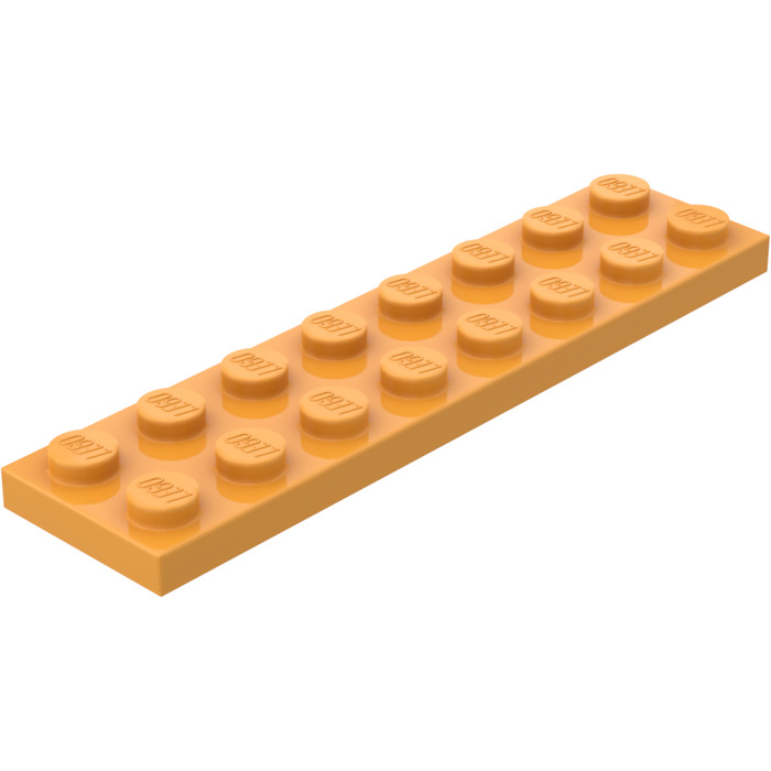 Lego 10 x Platte Bauplatte flach 3034 gelb 2x8 