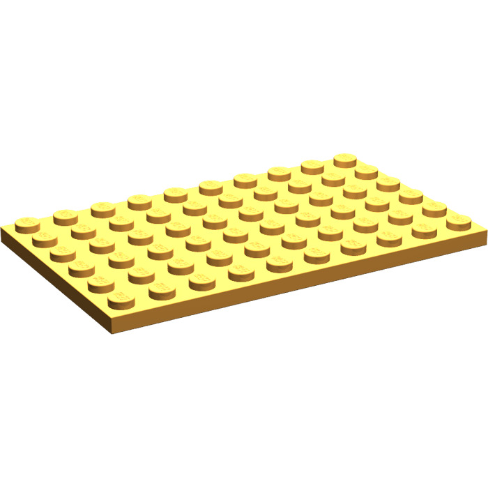 Lego 1 X Plate 3033 Brown 6x10