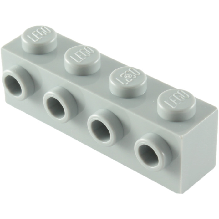 Lego Ten 1x1x1 2/3 Bricks 2 Knobs on 1 Side Medium Stone Grey NEW 32952 