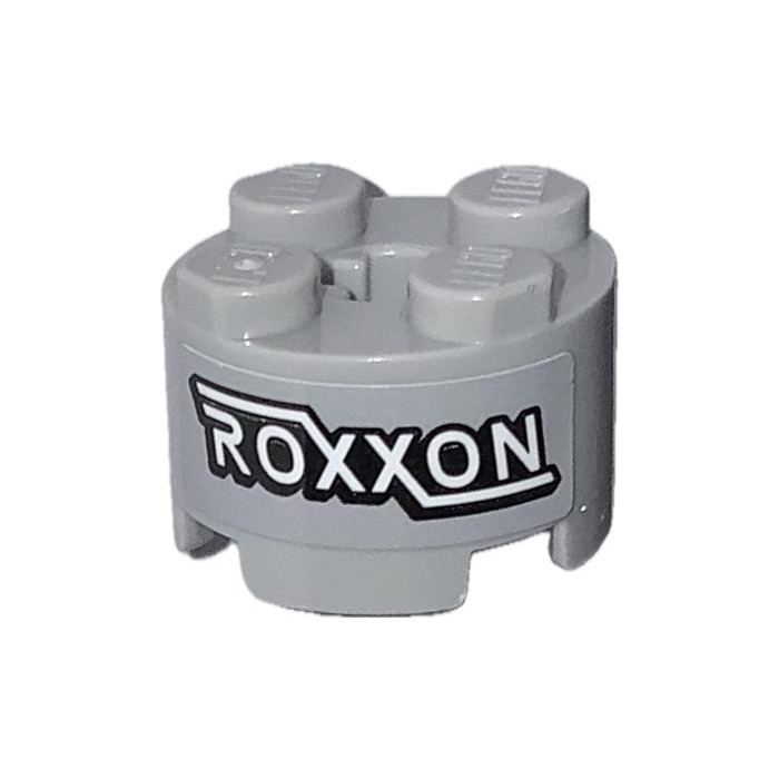 LEGO Brick 2 x 2 Round with ‘ROXXON’ Logo Sticker (3941) | Brick Owl ...