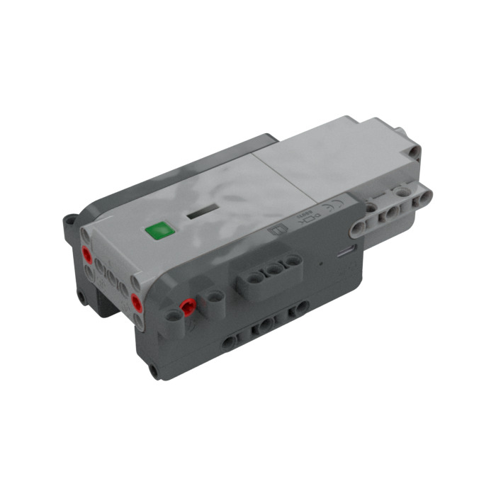 LEGO Medium Stone Gray Hub, Powered Up 16 x 9 x 6 with 3