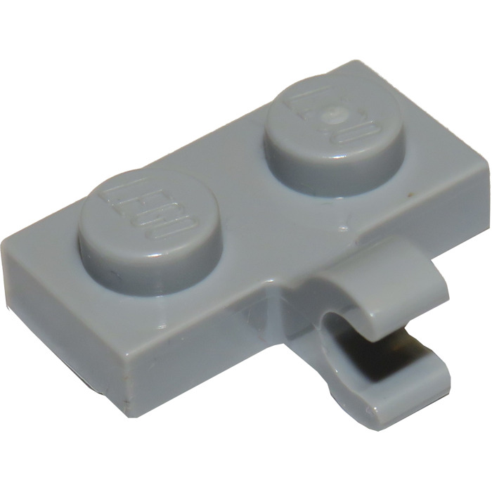 LEGO 30pcs NEW Grey 1x2 Plate with Clip Bulk Lot 11476 6028812 