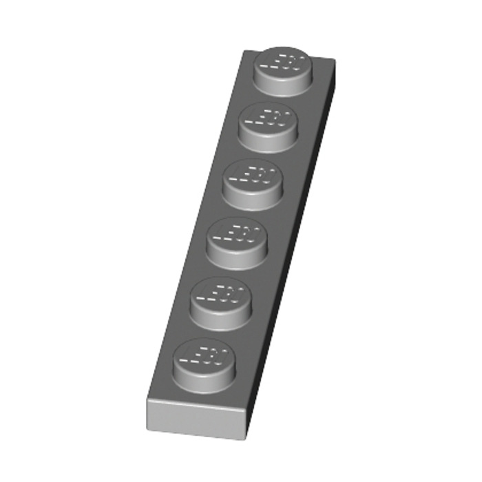 grau hellgrau Neu Lego 10 St Platte Bauplatte 1x6  3666 