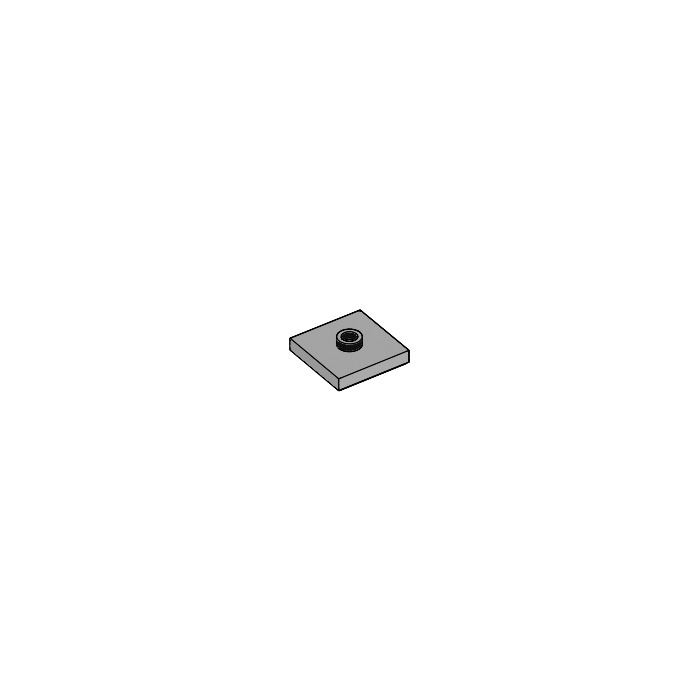 87580 Lego medium azure plate,modified 2x2 with groove and 1 stud in center ,x10 