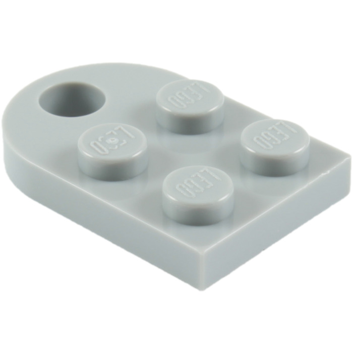LEGO 3176 Qty 2 Plate 2x3 Round End with Hole Choose Your Color