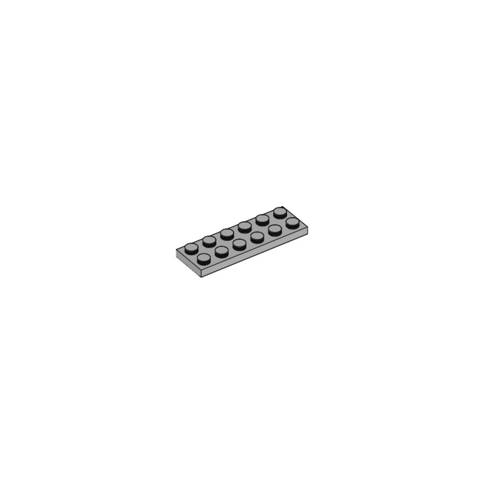 Lego 10x Genuine Medium Stone Grey 2x6 Plate Thin Studded Brick 4211452 3795 NEW 