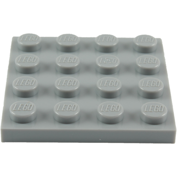 LEGO PART 3031 DARK BLUISH GREY PLATE 4 X 4 FOR 11 PIECES 