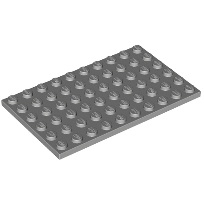 Lego--3033 Grundplatte Bauplatte --- Grau/MDStone 6 x 10 