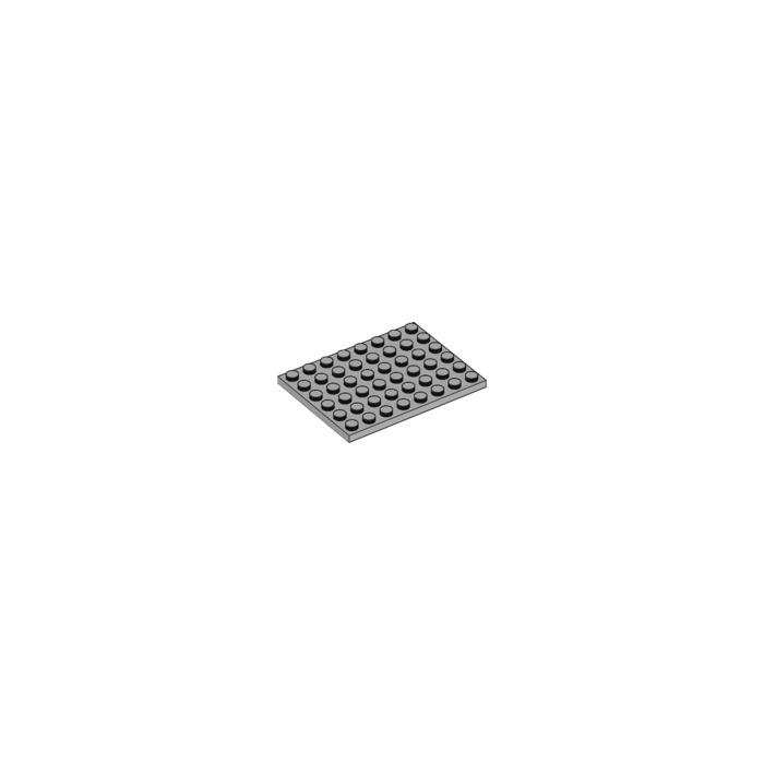 Lego 3036 Base Plate --- LEGO --- grey/DkStone 6 x 8