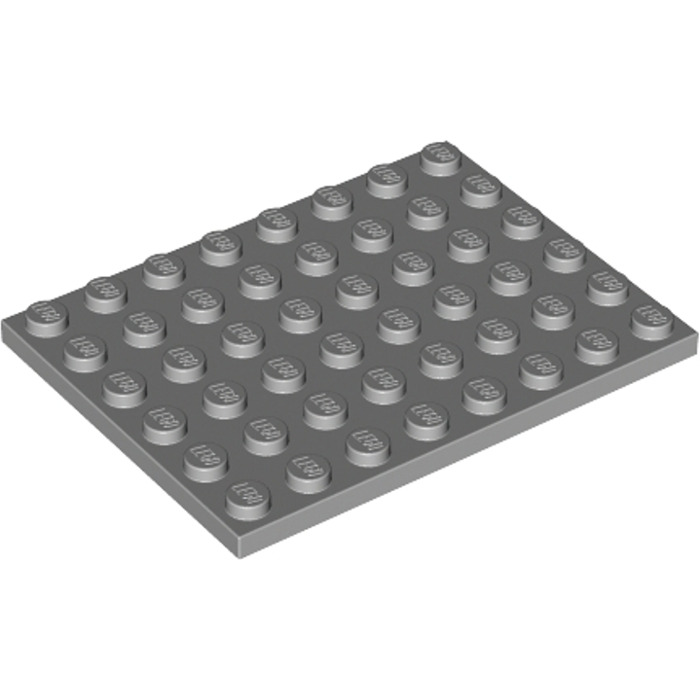 Lego 3036 Base Plate --- LEGO --- grey/DkStone 6 x 8