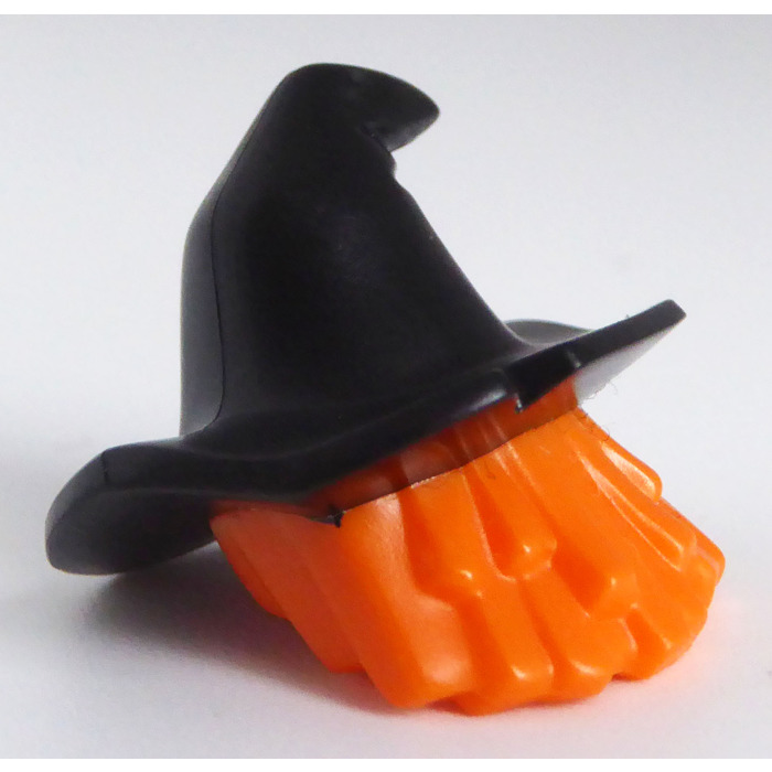 LEGO Mid Length Hair with Black Floppy Witch Hat