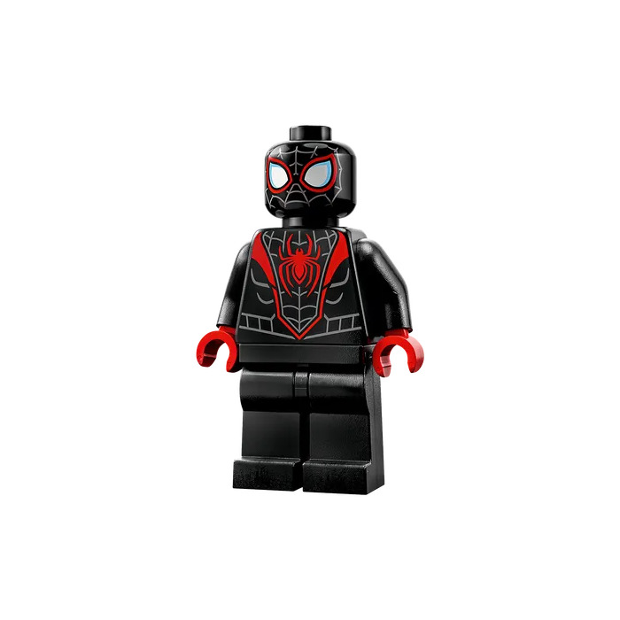 LEGO Miles Morales (Spider-Man) with Gray Head Webbing and Red Hands ...