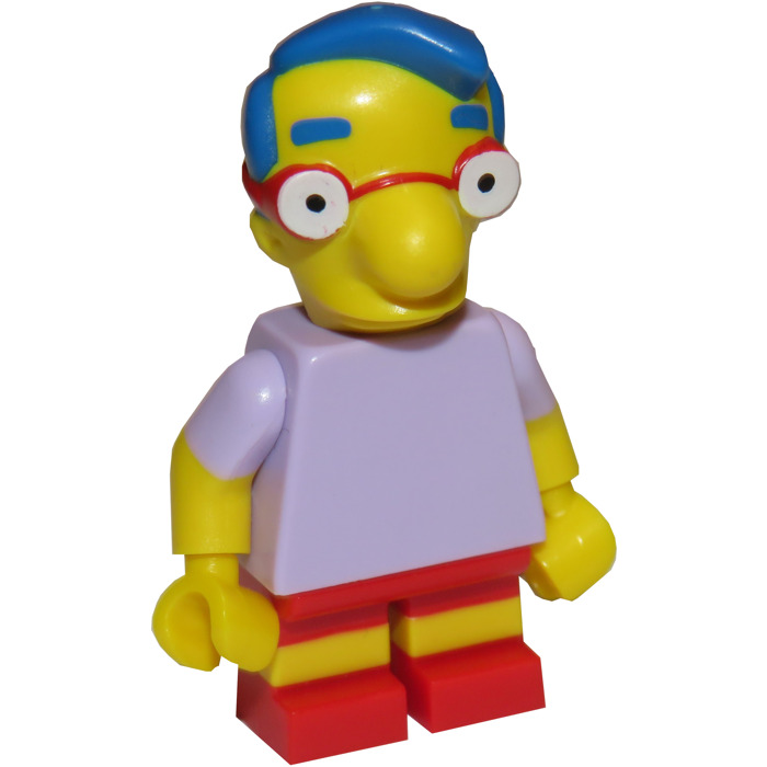 LEGO Yellow Minifig Head Modified Simpsons Milhouse 1 Part Piece 16735c01pb02 