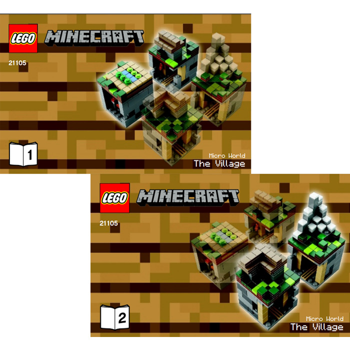 rent Om Marco Polo LEGO Minecraft Micro World: The Village Set 21105 Instructions | Brick Owl  - LEGO Marketplace