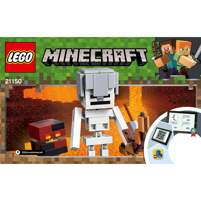 LEGO Minecraft Skeleton BigFig with Magma Set 21150 Instructions | Brick Owl Marketplace