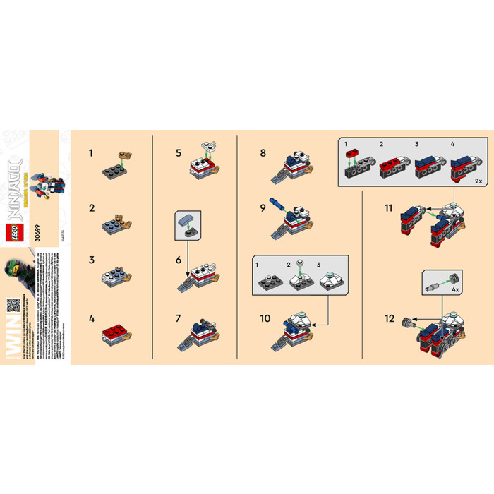 LEGO Mini Ninja Combo Mech Set 30699 Instructions | Brick Owl