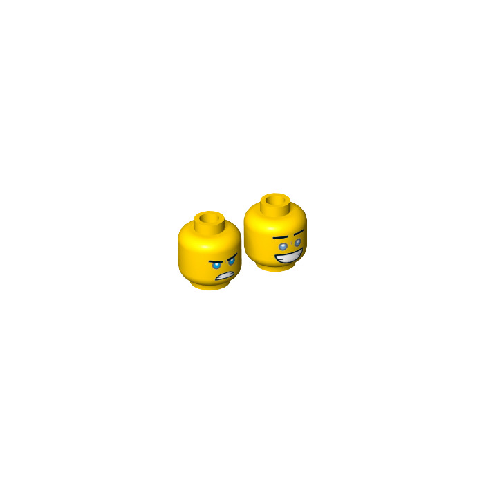 lego minifigure blue head