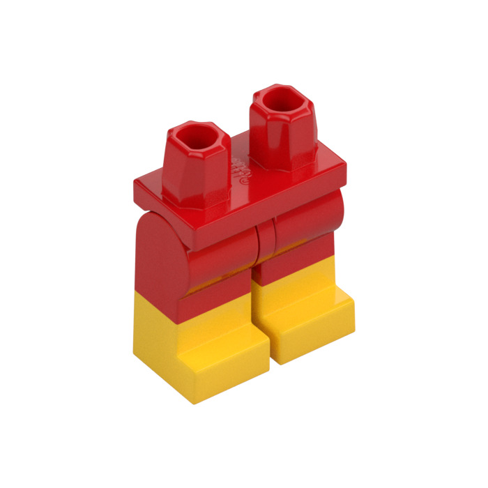 LEGO Minifigure Hips and Legs with Yellow Boots (21019