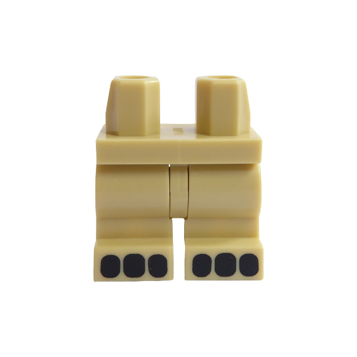 Lego 1 x Medium Legs Leg For Minifigure Figure Dark Tan 