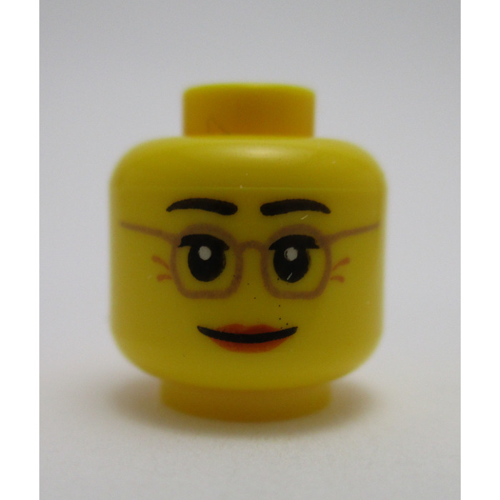 LEGO Misako Head with Glasses (Recessed Solid Stud) (3626 / 23694 ...