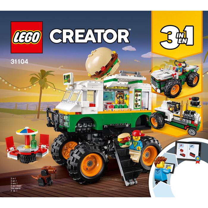 Eller Tectonic Fødested LEGO Monster Burger Truck Set 31104 Instructions | Brick Owl - LEGO  Marketplace