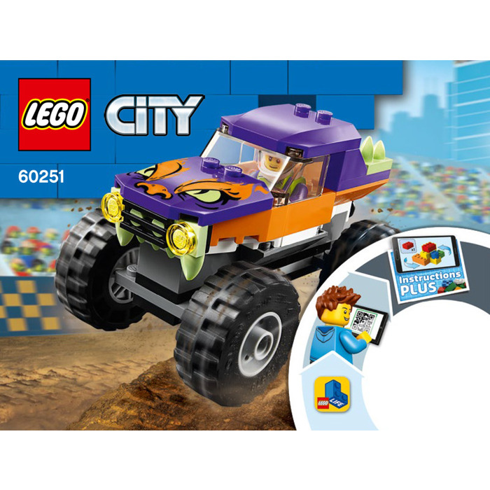 Mekaniker fordom ubemandede LEGO Monster Truck Set 60251 Instructions | Brick Owl - LEGO Marketplace