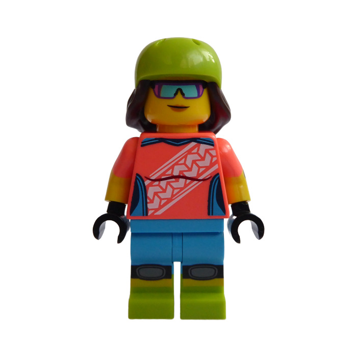 LEGO Mountain Biker avec Citron vert Casque Minifigurine | Brick Owl ...