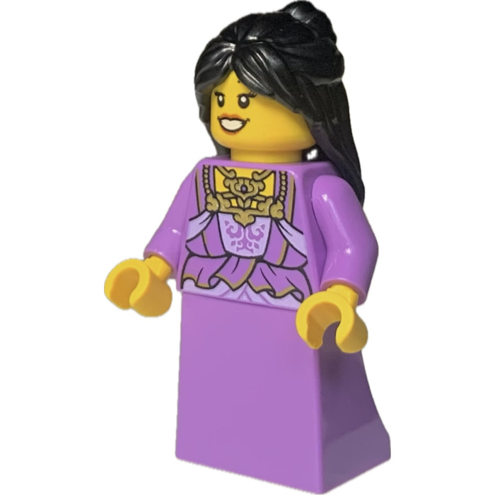 lego purple dress LEGO Musician with Medium Lavender Dress Minifigure