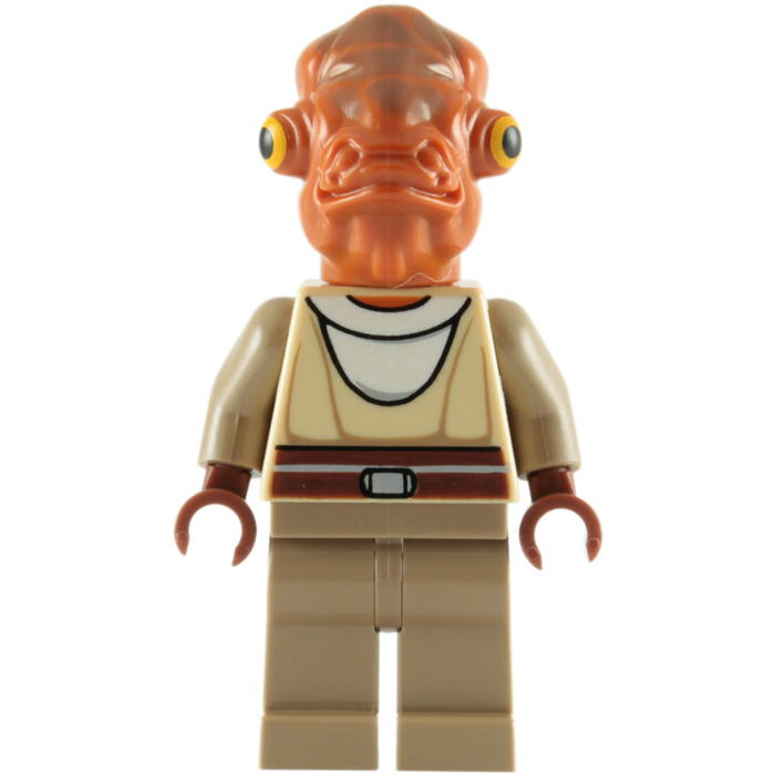 NEW Lego Admiral Ackbar Minifigure Minifig Figure Star Wars 70503 7754 Calamari